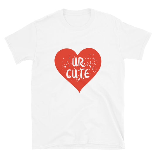 Du bist süß, valentinstagtaugliches Unisex-Softstyle-T-Shirt