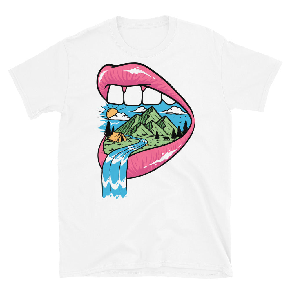 Mountain in the mouth Fit Unisex Softstyle T-Shirt