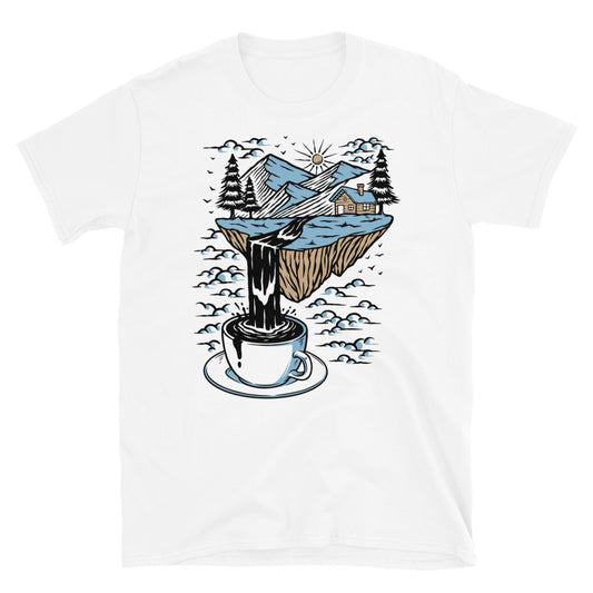 Mountains and rivers of coffee Fit Unisex Softstyle T-Shirt