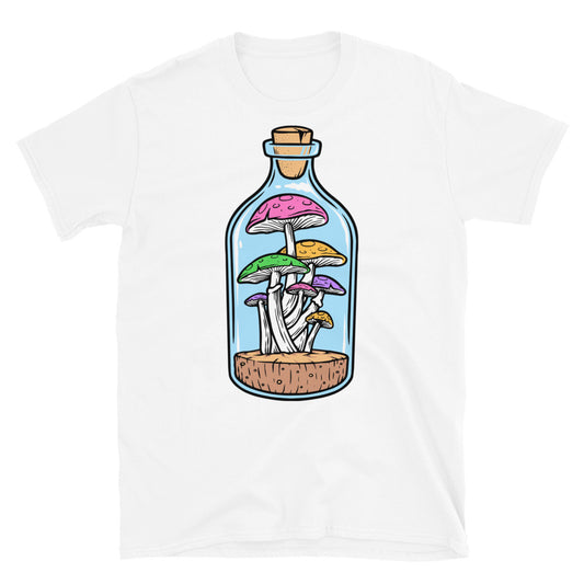 Mushrooms in the bottle Fit Unisex Softstyle T-Shirt