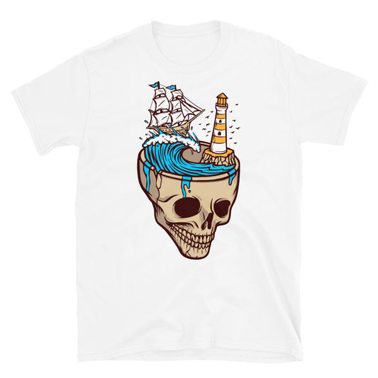 Aventura en el mar de terror Fit Unisex Softstyle Camiseta