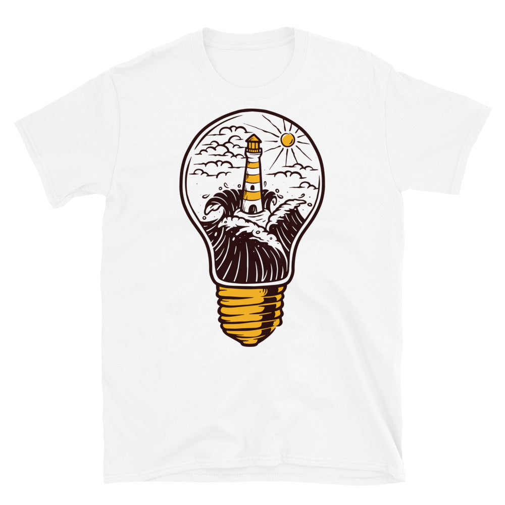 Leuchtturm und Lampe Fit Unisex Softstyle T-Shirt