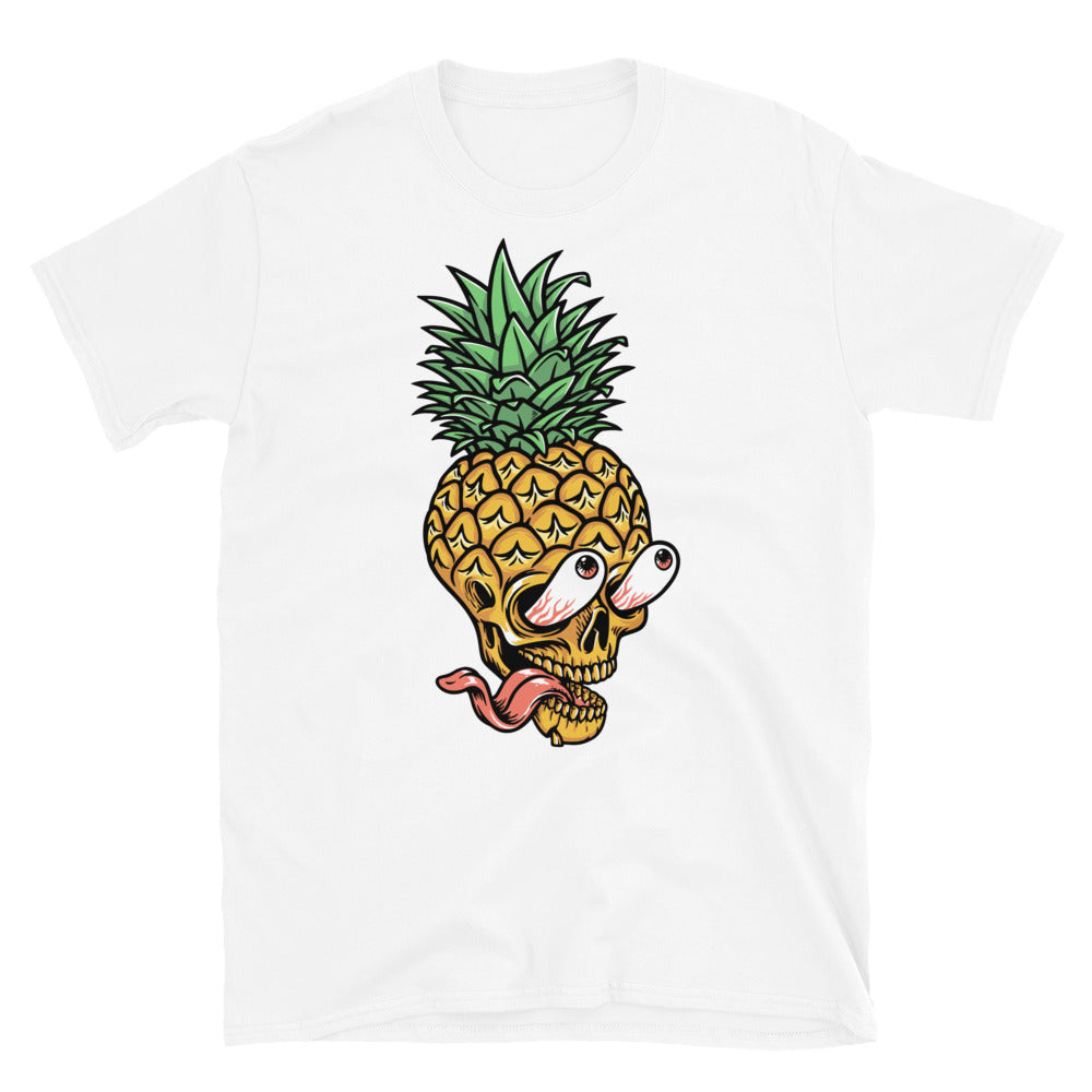 Camiseta unisex Softstyle con diseño de calavera de piña