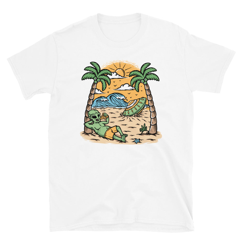 Alien Stranded and Stuck in the Dessert - Fit Unisex Softstyle T-Shirt