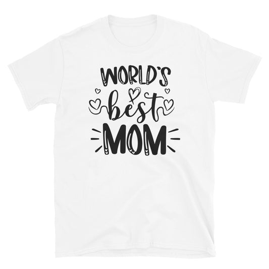 World Best Mom, Mothers Day - Fit Unisex Softstyle T-Shirt