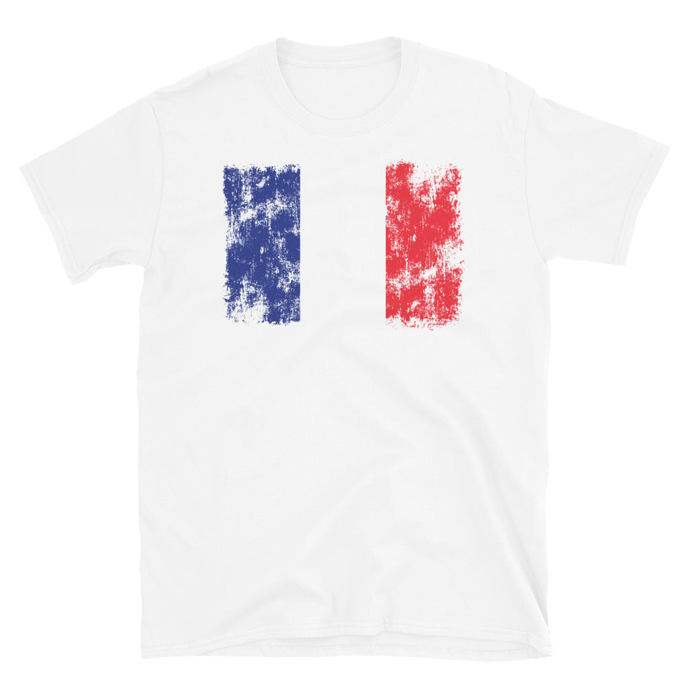 France Flag - Fit Unisex Softstyle T-Shirt