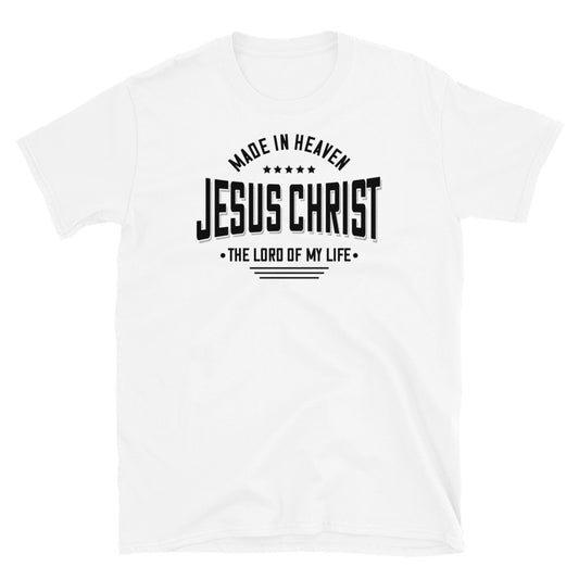 Jesus Christ Made in Heaven - Fit Unisex Softstyle T-ShirtJesus Christ Made in Heaven - Fit Unisex Softstyle T-Shirt