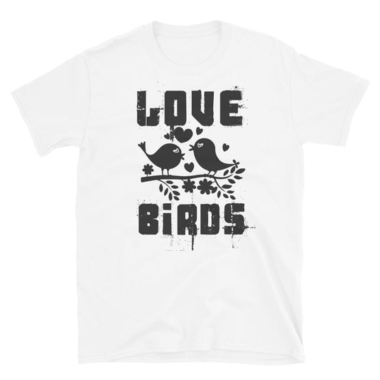 Love Birds, Valentine para parejas Fit Camiseta unisex Softstyle