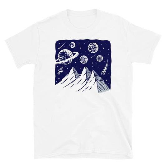 Montaña en el universo Fit Camiseta unisex Softstyle