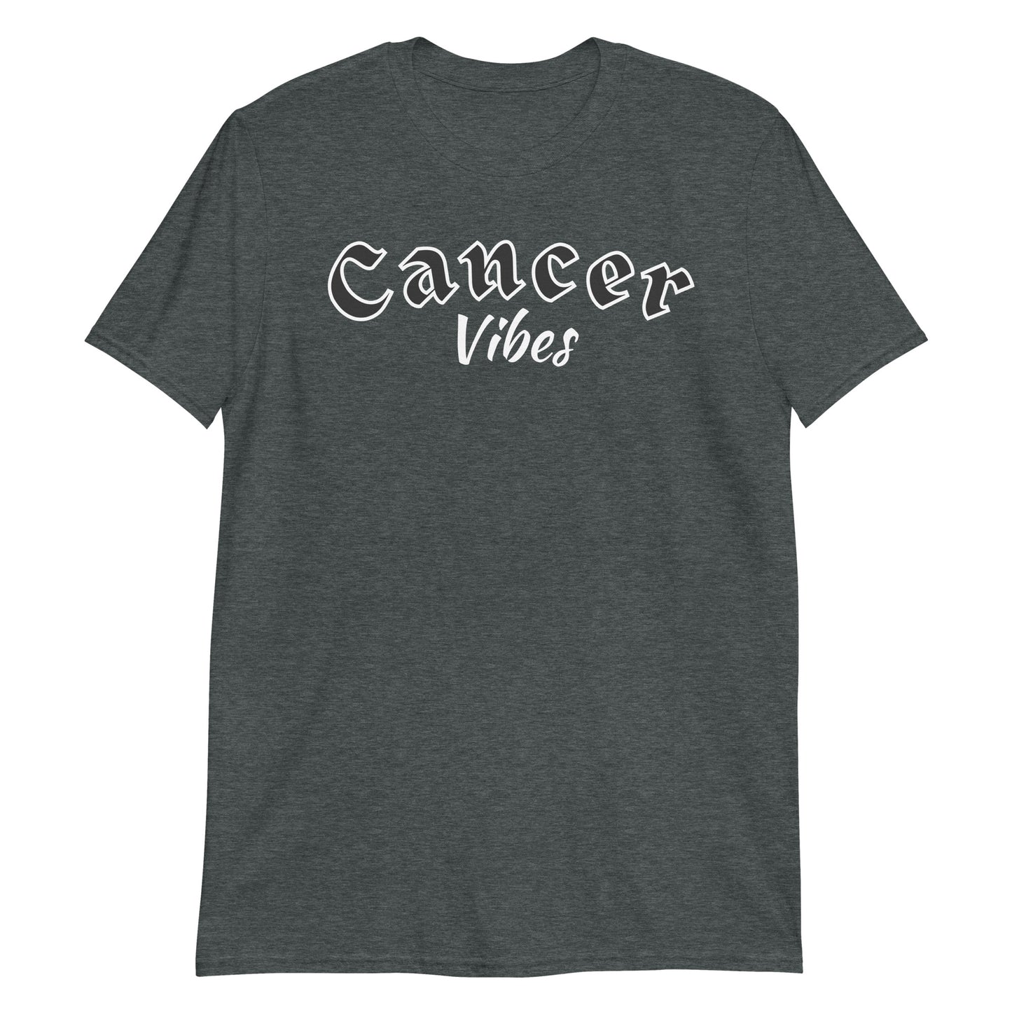 Camiseta unisex de manga corta contra el cáncer