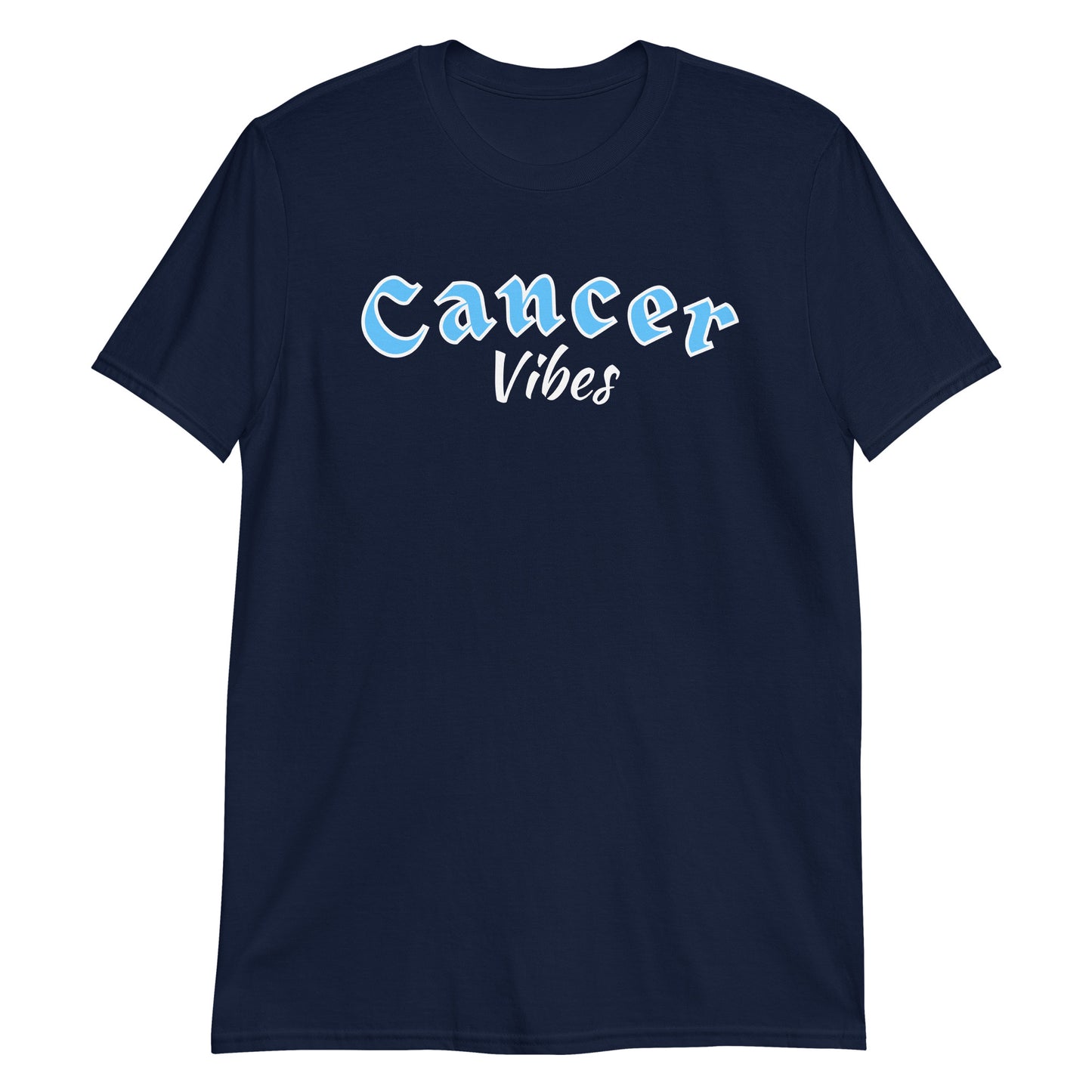 Camiseta unisex de manga corta contra el cáncer