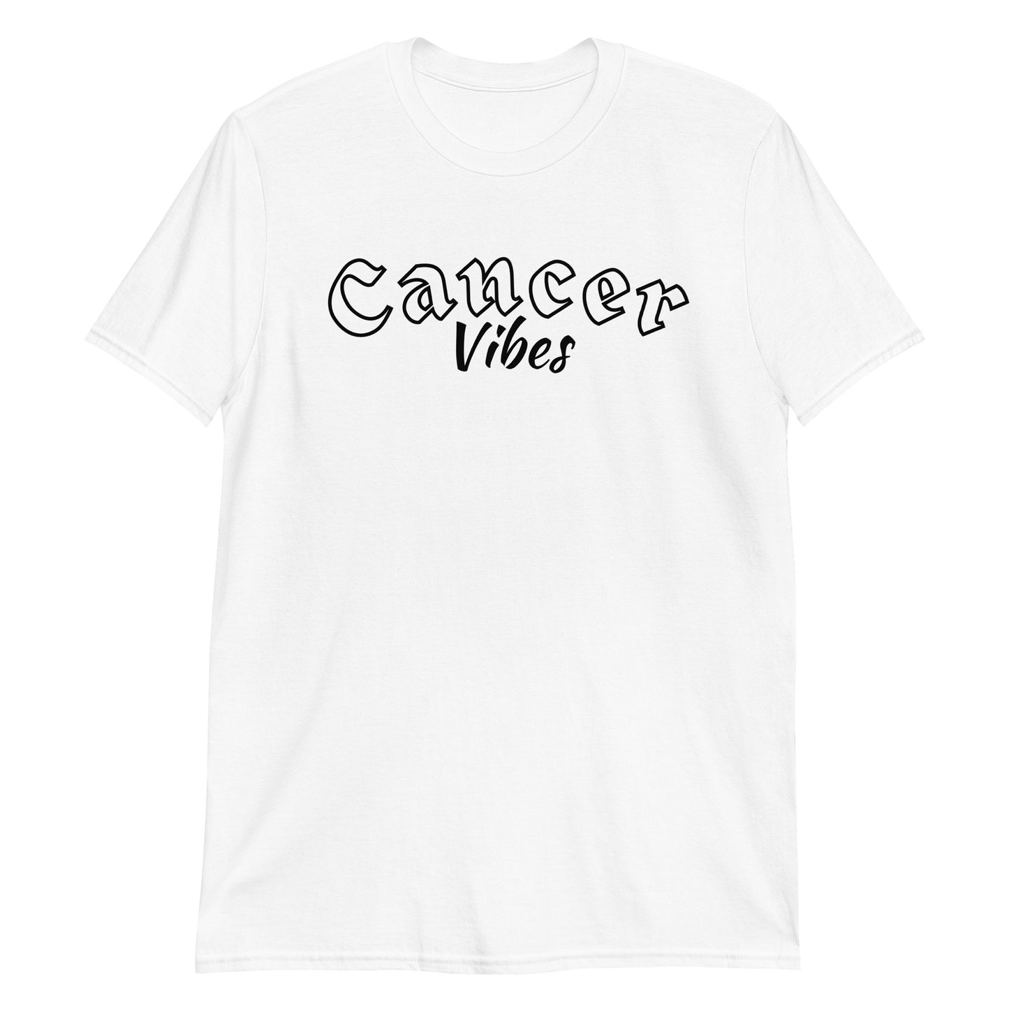 Camiseta unisex de manga corta contra el cáncer