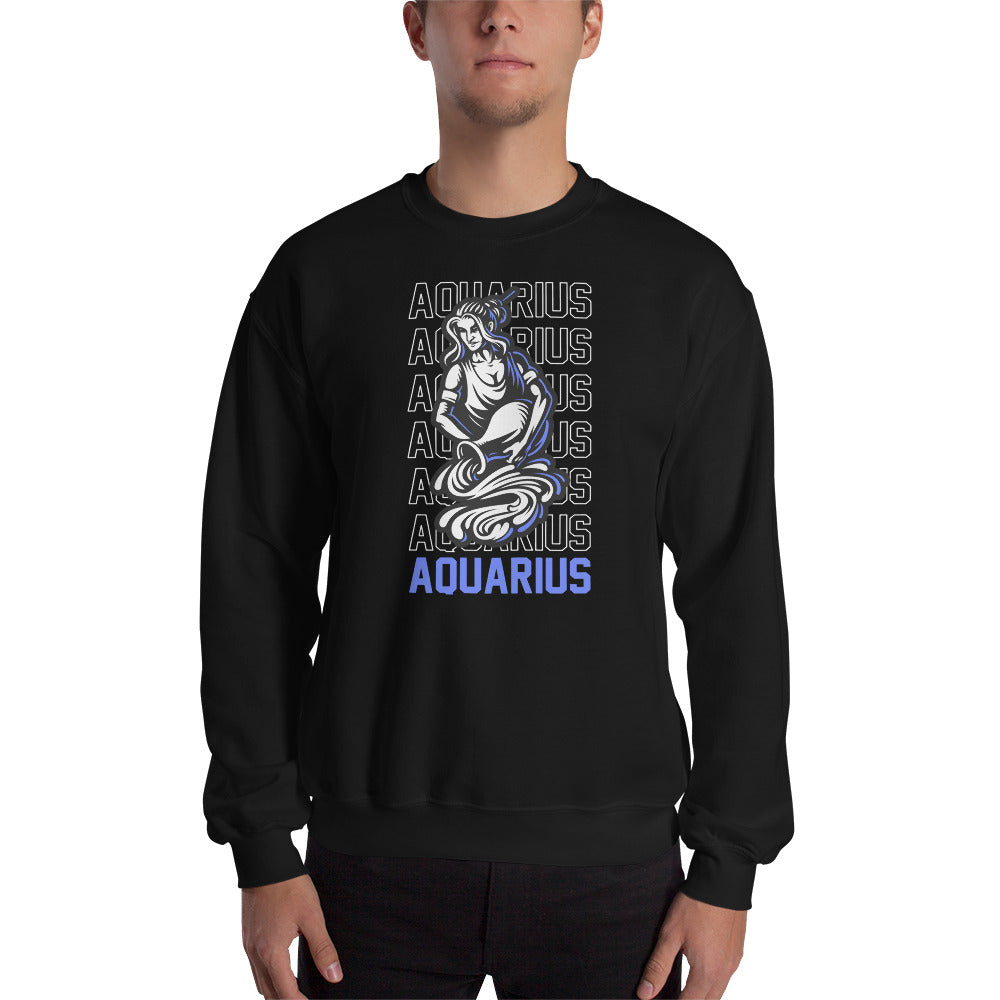 Sudadera unisex con signo del zodiaco Acuario