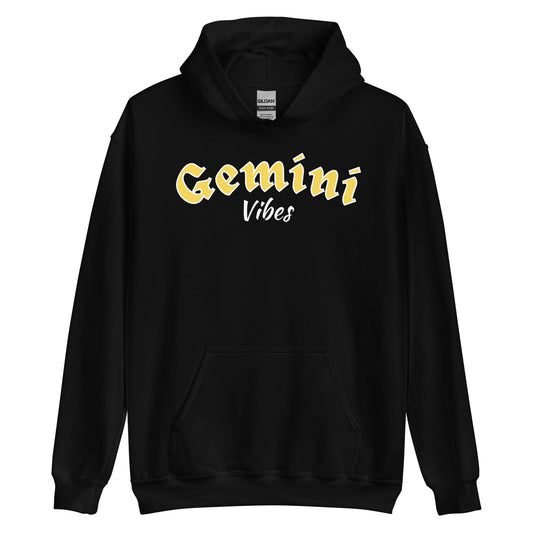 Sudadera con capucha unisex con signo del zodiaco Géminis