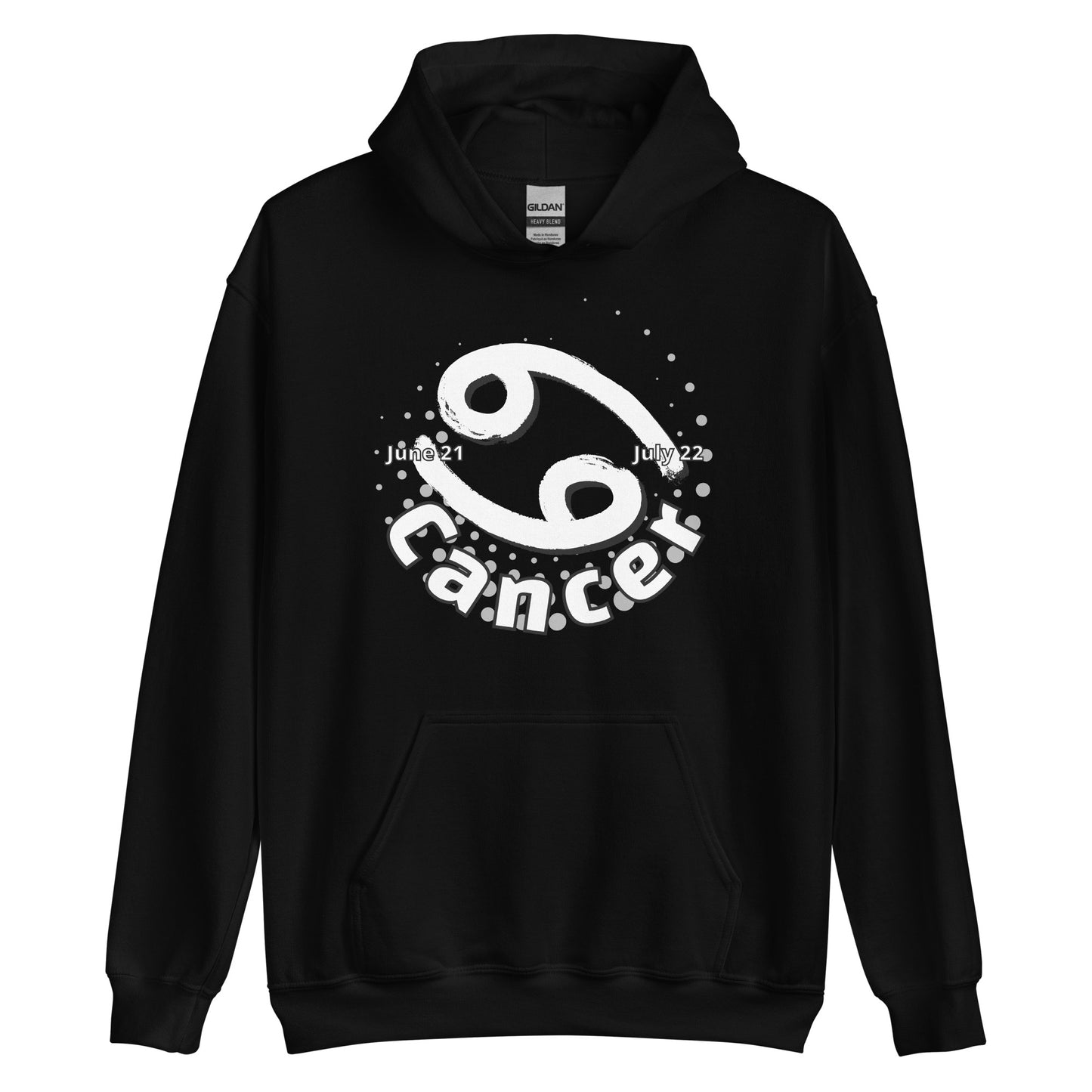 Sudadera con capucha unisex con signo del zodíaco del cáncer