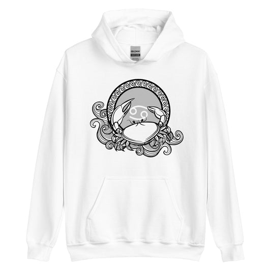 Sudadera con capucha unisex con signo del zodíaco del cáncer