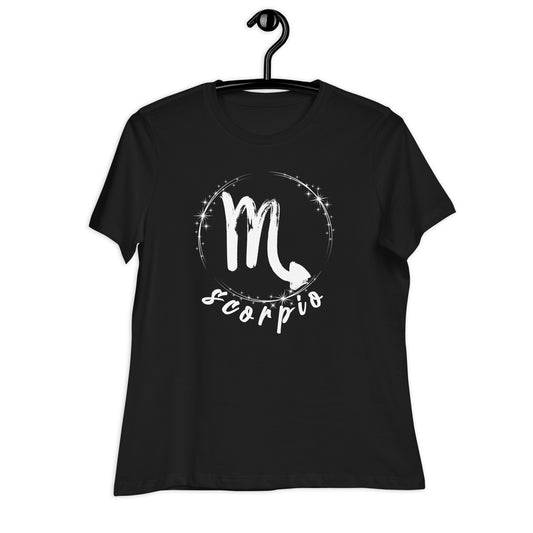 Camiseta holgada de manga corta para mujer Scorpio Zodiac