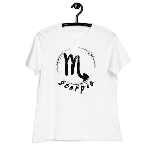 Camiseta holgada de manga corta para mujer Scorpio Zodiac